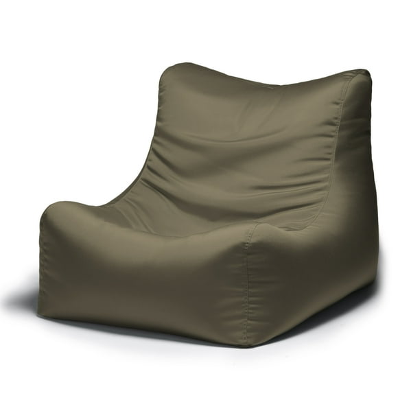 Jaxx Ponce Fauteuil Poire d'Extérieur pour Patio avec Housse Amovible, Taupe (Ensemble de 1)