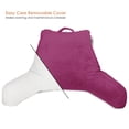 thumbnail image 3 of Nestl Reading Pillow for Kids & Teens, Bed Rest Pillows with Arms for Sitting in Bed, Shredded Memory Foam Small Backrest Support Pillow, Magenta, 3 of 6