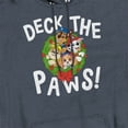 thumbnail image 2 of Paw Patrol Christmas Deck The Paws Unisex Adult Pull-Over Heather Hoodie,Navy, 2X-Large, 2 of 3