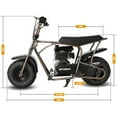 thumbnail image 2 of Oryxearth OGM105 Max 4-Stroke Mini Bike, 105CC Gas Powered Dirt Bike,Off-Road Trail for Adult, up to 28 Mph, Rust, 2 of 6