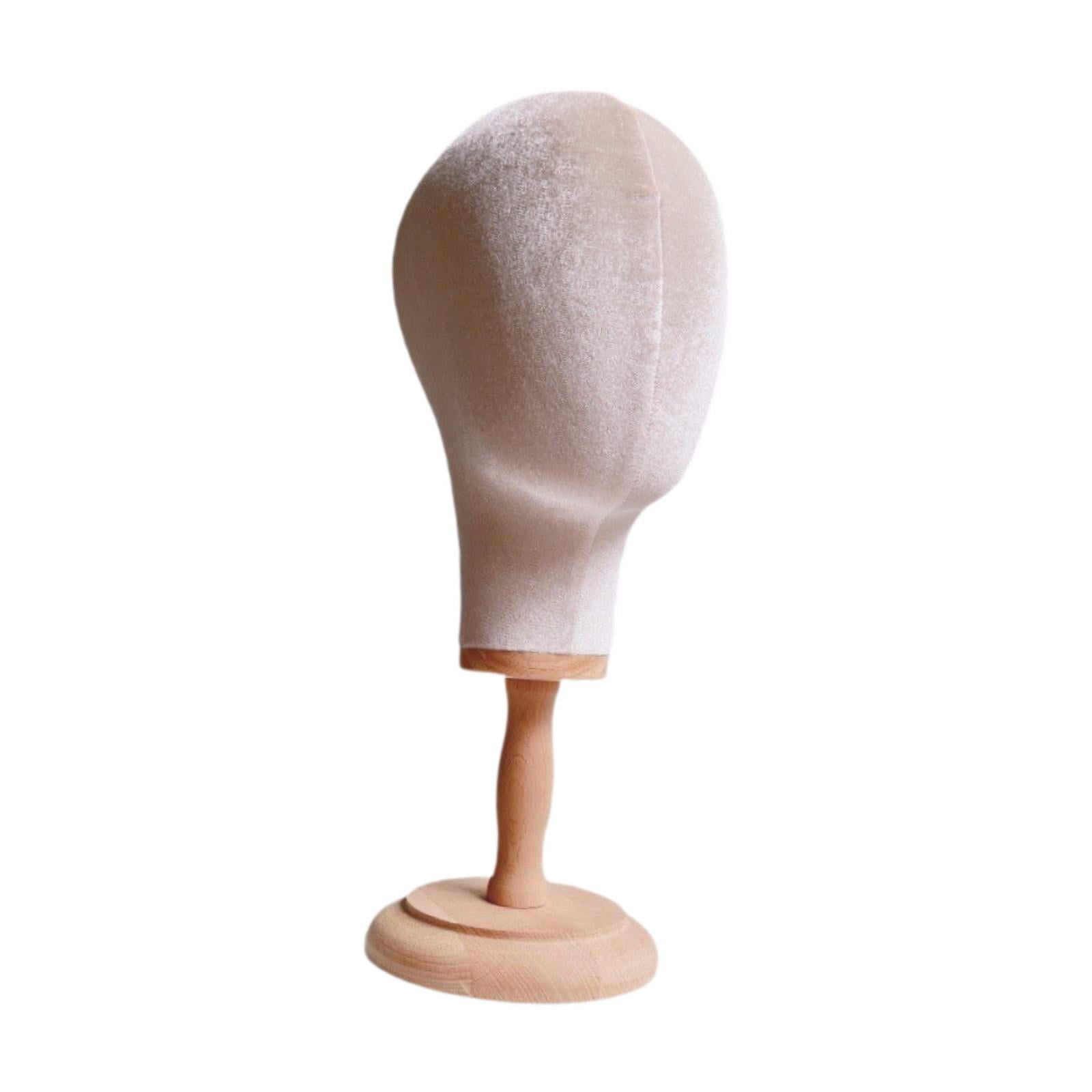 Bothyi Hairpieces Display Holder Manikin Head for Shopping Mall Styling Dry beige