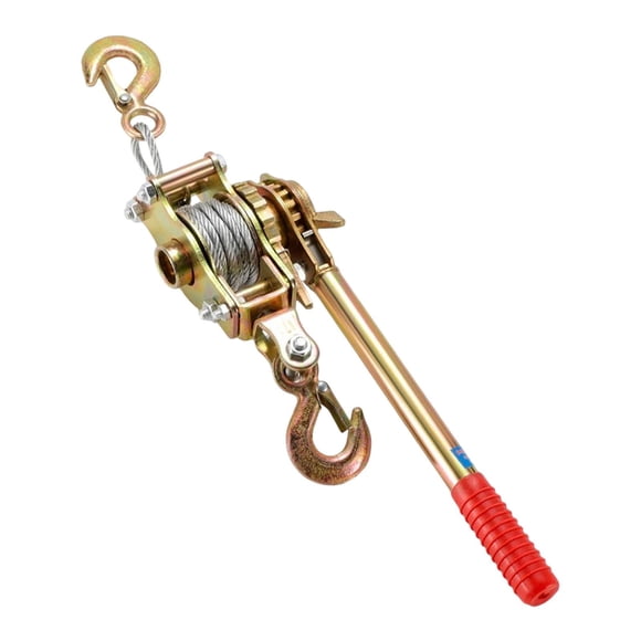 Herramienta de tracción con trinquete tensor de cuerda, tensor de alambre manual para maquinaria de ingeniería de remolques, transporte de troncos Línea única de 2T