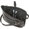 thumbnail image 2 of Le Donne Leather L-Zip Crossbody Shoulder Bag LD-808, 2 of 4