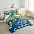 thumbnail image 3 of Manfei Blue Rugby Helmet Full Size Comforter Sets,Sports Theme Bedding Comforter Set,American Football Bedding Sets,Breathable Room Decorative Reversible,3pcs, 3 of 8