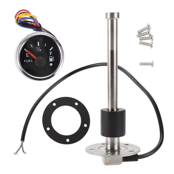 Kit de unidad de envío de combustible y medidor 7.87" Unidad de envío de combustible marino 0-190 Ohm