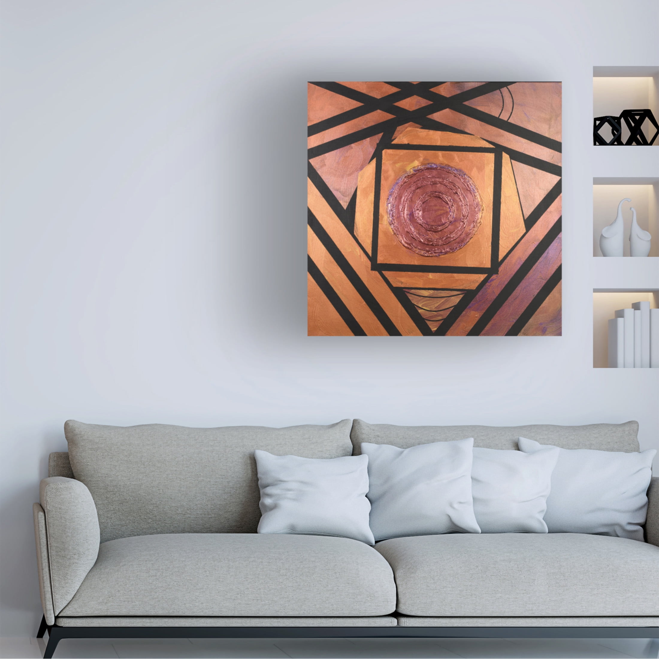 Canvas Wall Art - Roxy Wuz Here 'Just Royal' Wall Art for Living Room, Bedroom, or Office Décor by Trademark Fine Art - 24 x 24 Inches