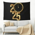 thumbnail image 3 of Easygdp 2025 Happy New Year Tapestry Wall Hanging, Wall Tapestries for Bedroom Aesthetic Living Room Office Decor 60x40in, 3 of 8