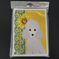 thumbnail image 3 of Summer Sunflowers Toy White Poodle Greeting Cards and Envelopes Pack of 8 7 in x 5 in, 3 of 3