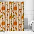 thumbnail image 5 of Btomtd Autumn Harvest Printed Shower Curtain with Pumpkin Theme, Polyester Waterproof Shower Curtain Liner for Bathroom, Thanksgiving Themed Bathroom Curtains - 35.43"x70.86", B, 5 of 6