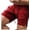 wine red, variant on Men'S Solid Gym Workout Shorts Bodybuilding Running Fitted Training Jogging Short Pants With Zipper Pocket Weightlifting Bodybuilding Shorts army green M