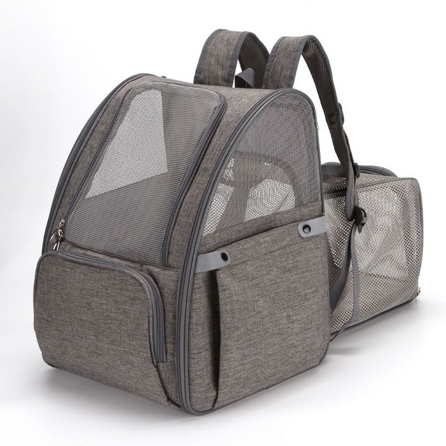 Mochila para gatos para perros pequeños y gatos, malla totalmente ventilada, mochila portátil para mascotas para viajes, senderismo, caminar y uso al aire libre