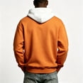 thumbnail image 4 of Yuaguia Men's Halloween Hoodie, Loose Fit Graphic Sweatshirt with Kangaroo Pocket and Drawstring, Casual Drawstring Pullover Fall Apparel, Soft Lightweight Novelty Print Tops, White M, 4 of 4