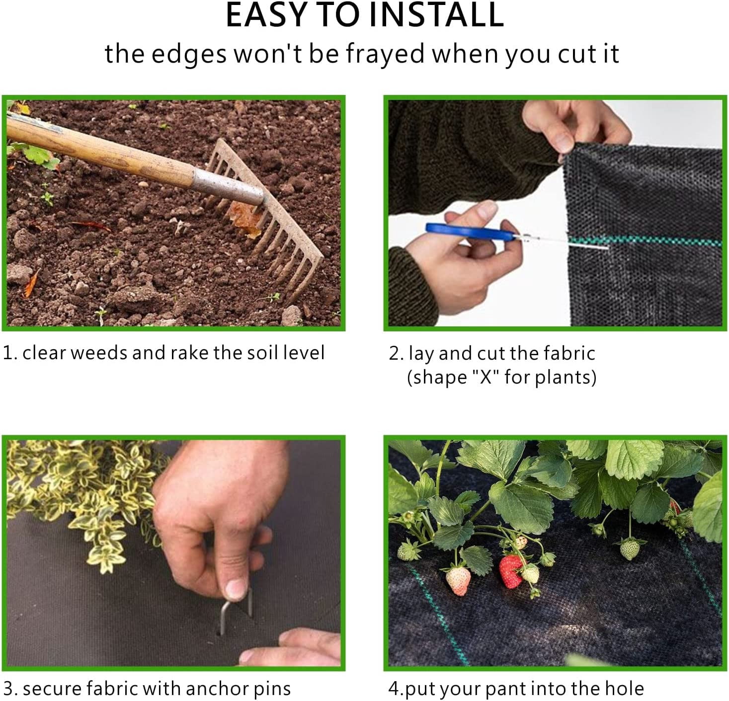 6ft x 300ft Heavy Duty Woven Weed Barrier Landscape Fabric, 3.5oz Ground Cover, 1800 Sq Ft Geotextile Cloth for Gardening, Driveway, French Drain - UV Resistant