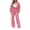 Pink, variant on Sweatsuit Sets for Women Nelozsy Women's Winter Casual Ribbed Zip-Up Round Neck Top Elastic Waist Drawstring Pants Set 2-Piece Set White XL