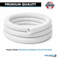 thumbnail image 2 of Kable Kontrol Convoluted Split Wire Loom Tubing - 1/2" Inside Diameter - 1100' Length - White, 2 of 8