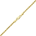 thumbnail image 3 of LoveBling 10K Yellow Gold 2mm Diamond Cut Rope Chain Necklace with Lobster Lock (20"), 3 of 5