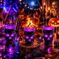 thumbnail image 3 of BZPIZ Halloween Glowing Skull Mug, Summer Halloween Luminous Skull Drinking Cup for Bar Club Halloween Party Gifts for Women Men Black, 3 of 6