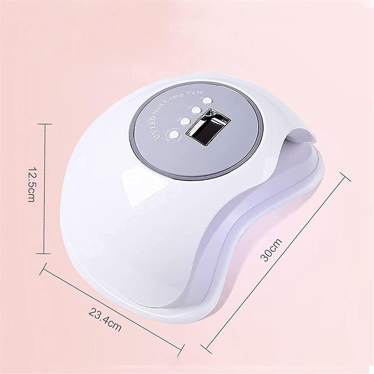 UV LED Nail Lamp 72W, Nail Dryer Machine, Gel UV LED Nail Lamp for Fingernail & Toenail Gel Based Polishes – Portable Nail Curing Light with 36pcs LEDs, 3 Timer Settings