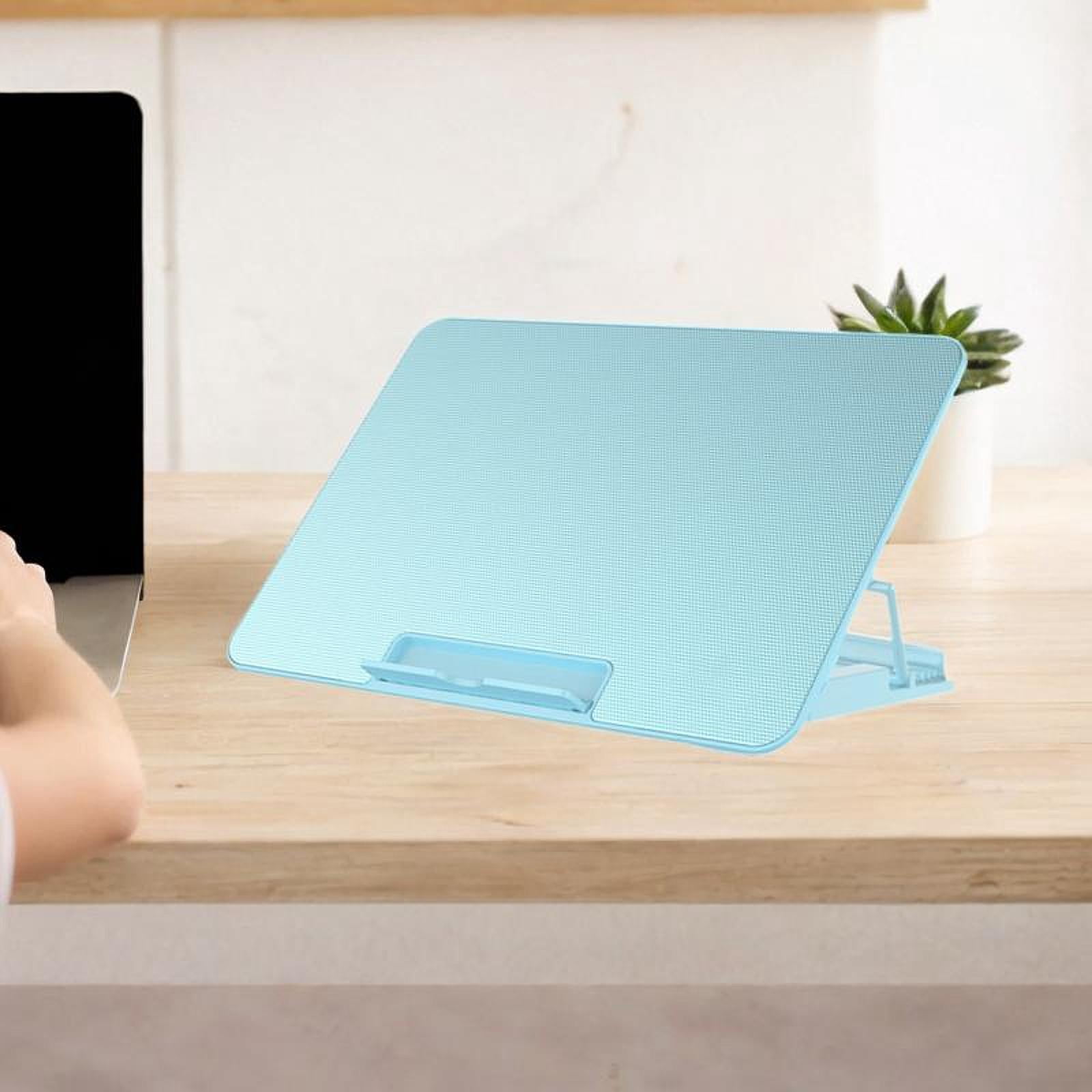 Wzmzjy Laptop Cooling Pad Heat Protection 6 Fans 2 USB Ports Quiet USB Powered Portable Blue