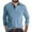 Light Blue, variant on Mens Long Sleeve Polo Shirts Casual Button Collared Golf Shirt with Pocket Classic Fit Sports Workout Pullover Tops
