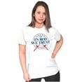 thumbnail image 4 of Fishing American Pride Fisherman Joke Womens Slim Fit Graphic Tee Brisco Brands L, 4 of 5