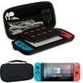 thumbnail image 1 of Accessories Kit for Nintendo Switch Games Bundle Wheel Grip Caps Carrying Case Screen Protector Controller Charger, 1 of 8
