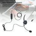 thumbnail image 4 of Telephone Headset, Wired Black Single Ear Call Center Headset  for Laptop, 4 of 7