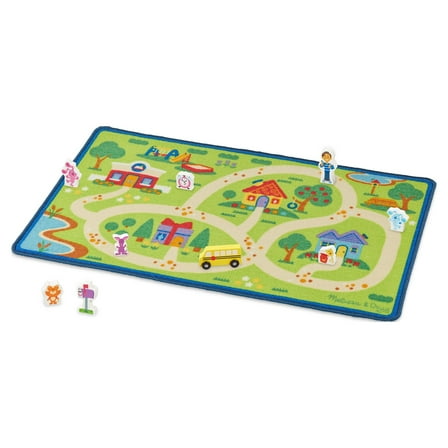 Melissa & Doug Blue's Clues & You! Blue's Neighborhood Activity Rug