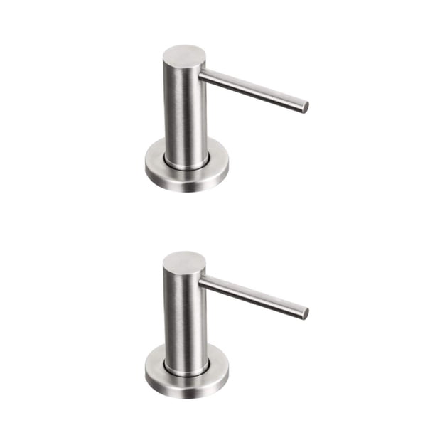 Dispensador de jabón Bearachild moderno 2Conjunto plata Acero inoxidable