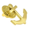 thumbnail image 2 of PinMart's Gold Plated Nautical Boat Anchor Lapel Pin, 2 of 3