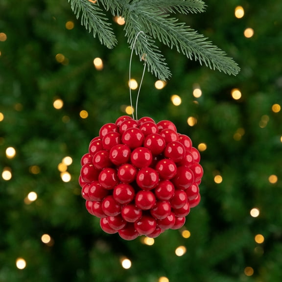Northlight Berries Christmas Ball Ornament - 3.25" - Red