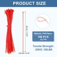 thumbnail image 2 of Cable Zip Ties Self-Locking Nylon Wire Tie Wraps Heavy Duty Cord Management Red 12 Inch, 2 of 6