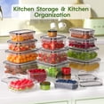 thumbnail image 3 of Carestrong 18 PCS Food Storage Containers with Lids - Leakproof meal Prep Containers Dishwasher and microwave safe Produce Containers Keep Fruits, Vegetables, Berry, Meat Fresh longer, 3 of 7