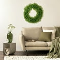 thumbnail image 6 of Unique Bargains Front Door Artificial Wreaths Year Round Wreath Hanging Garland Green, 6 of 7