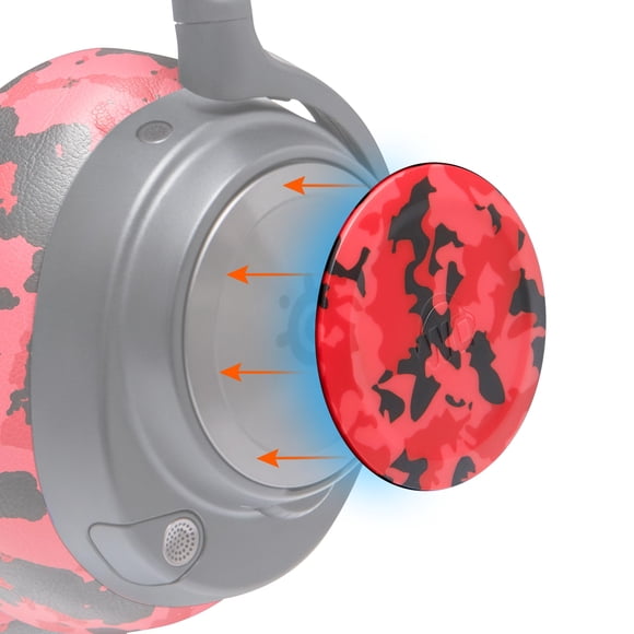 Placas de altavoz laterales WC para auriculares Arctis Nova Red Camo
