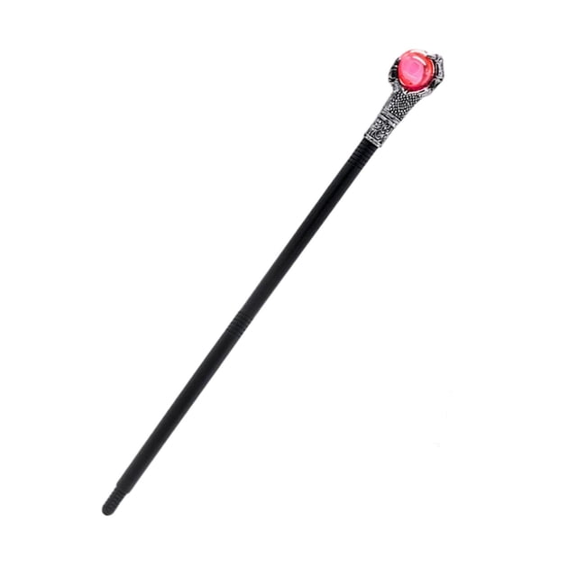 Bastón de Halloween,Accesorio de disfraz de bastón de Halloween para hombres y mujeres,Bastón egipcio para cosplay,accesorio para cosplay,Accesorio de vestuario Cetro del Bola de color rojo
