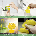 thumbnail image 3 of Rungopro 48 Pcs Sticky Traps for Fruit Fly Whitefly Fungus Gnat Mosquito and Bug Use for Indoor or Outdoor Plants, Insert or Hang, Extremely Sticky Fly Trap, Non-Toxic, Odorless, 3 of 7