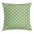 thumbnail image 1 of Retro Throw Pillow Cushion Cover, Spring Meadow Wildflower on Green Background Field Yard Bedding Plants, Decorative Square Accent Pillow Case, 16 X 16 Inches, Pale Green Cream Yellow, by Ambesonne, 1 of 2