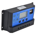 thumbnail image 4 of Controlador de carga solar con pantalla LCD y regulador de control inteligente con doble puerto USB CC 12 V-24 V 10 A, 4 of 12