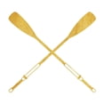thumbnail image 3 of Villa, Mlli 12x12 Black Modern Framed Museum Art Print Titled - Gold Oars, 3 of 5