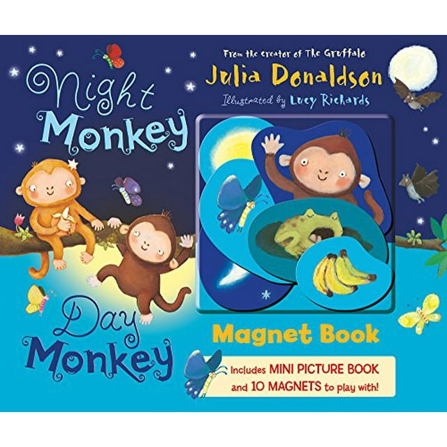 Singe de Nuit, Singe de Jour Livre Aimant