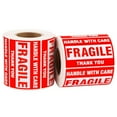 thumbnail image 5 of Warning Fragile Tape, Warning Stickers Fragile Labels, 3 x 2 Inch Handle with Care 500 Fragile Stickers for Shipping Moving Glass Permanent Adhesive Fragile Labels (1 Roll, 500 Labels), 5 of 9