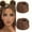 Brown, variant on XmhyTop 1 Piece Straight Hair Bun Hair Piece, 10CM*10CM, Heat-Resistant High-Temp Fiber with Realistic Texture, Light Brown