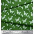 thumbnail image 2 of Soimoi Green Rayon Fabric Artistic Banana Leaves Printed Craft Fabric by the Yard 56 Inch Wide, 2 of 3