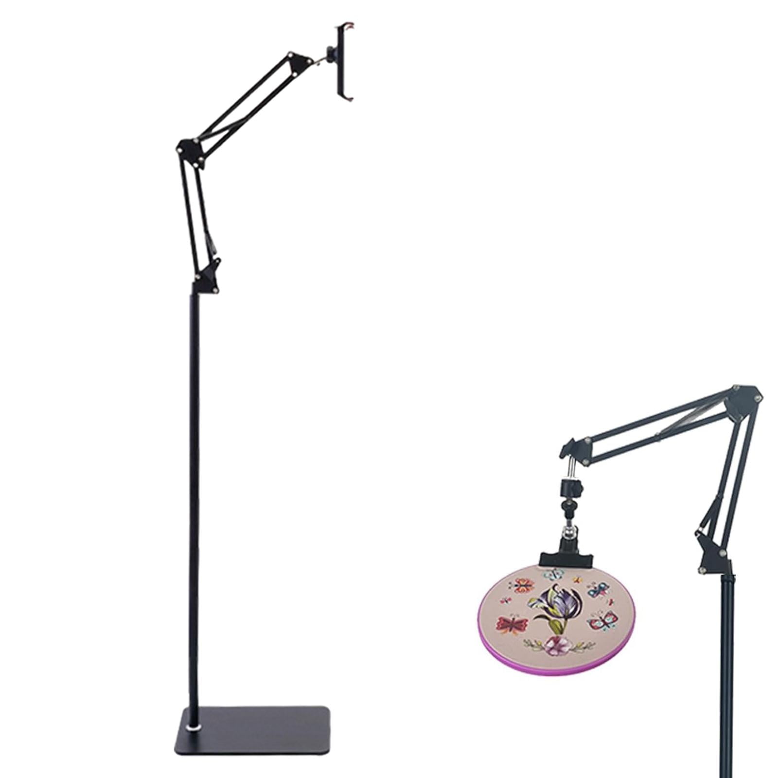 Tachiuwa Embroidery Floor Stand Embroidery Hoop Stand Metal Embroidery Frame Holder for Square Round Clip Frame Quilting Silk Painting