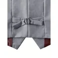 thumbnail image 4 of Wehilion Boys Preppy Style Suit Vest, Boys Clothing For Wedding Banquet Dress,Gray 10Y, 4 of 5