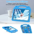 thumbnail image 2 of Dteck Kids Case for iPad A16 11th Generation 2025 , iPad 10th Gen Case 10.9" 2022 for Girls Boys with DIY Toys, Shockproof Handle Stand Kids Case for iPad 11th/10th Gen, Blue, 2 of 7