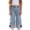 Blue A1, variant on Girls Straight Denim Pants Add On Side Pockets Girls Long Pants with Delicate Exterior Making for Sweet Summer Outer Looks