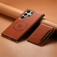 thumbnail image 7 of ELEHOLD for Samsung Galaxy S23 Ultra 2-in-1 Leather Case Magnetic Detachable Card Holder Wallet Kickstand Function Shockproof Cover for Samsung Galaxy S23 Ultra,Brown, 7 of 7