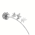 thumbnail image 2 of Stainless Steel Flower Fairy and Dandelion Dancing Metal Horticultural Sculpture Interior Art Decoration - Valentine's Day Gift - No Electricity Required - Festival Decoration（Type B）, 2 of 5